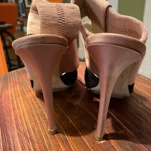 Stella McCartney black & blush heeled sandal - 9.5 - Picture 5 of 7